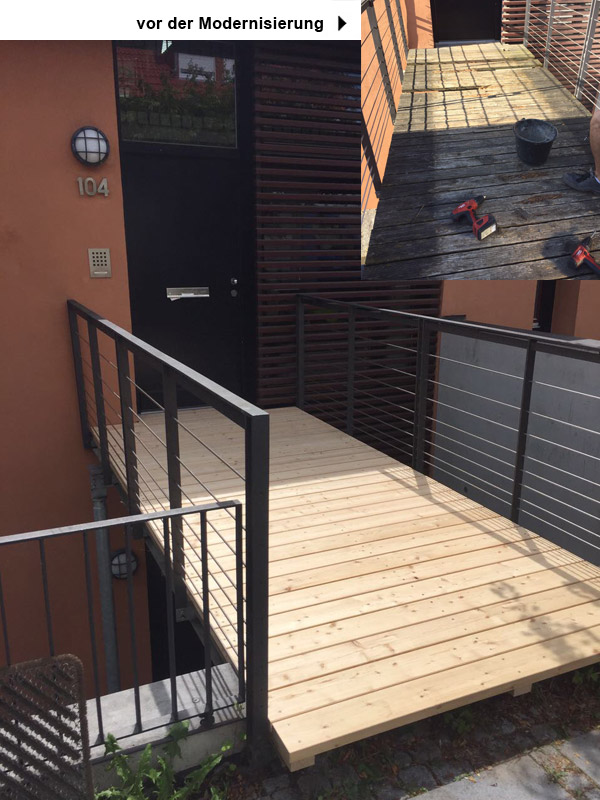 Sanierung Brücke zum Haus, Höfingen