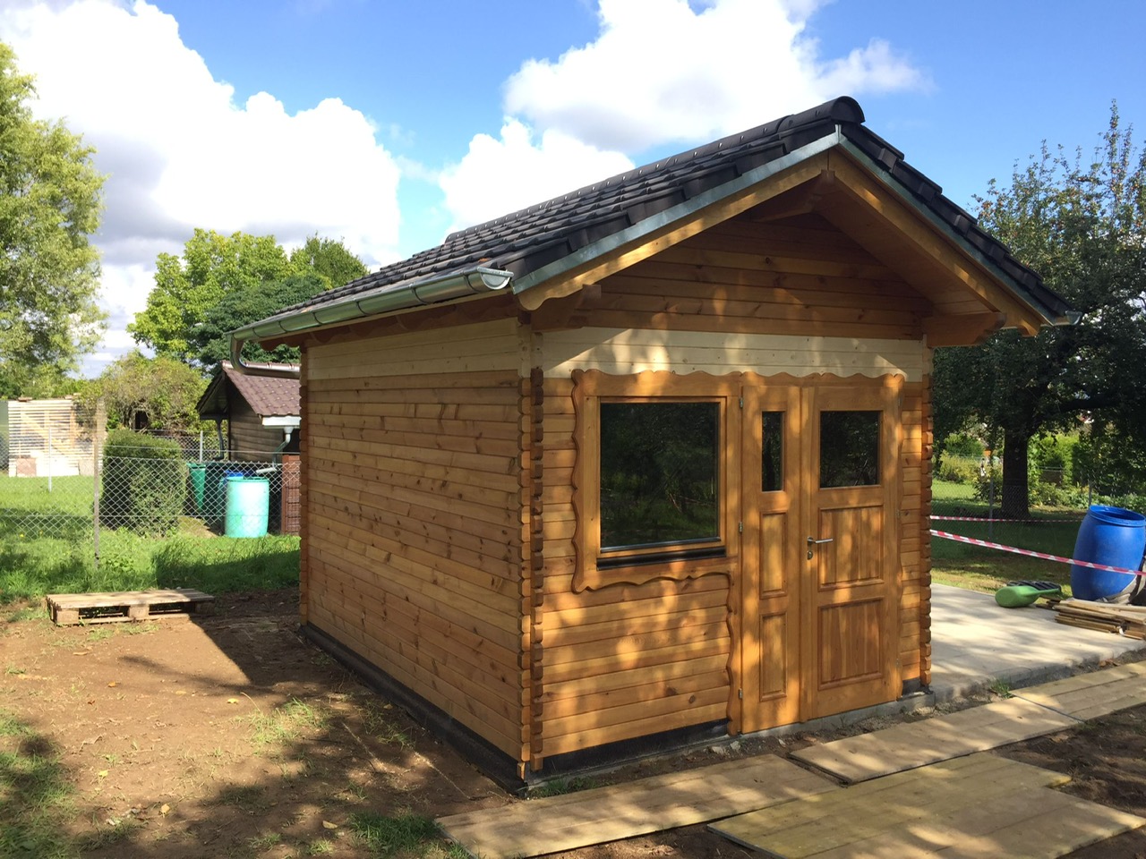 Gartenhaus mit Ziegel Erlus Reformpfanne, Rutesheim